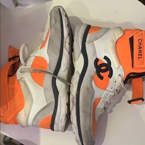 Chanel high top sneakers